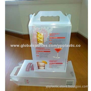 Colored waterproof PP handle box for packaging